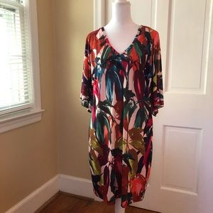 Trina Turk Autumn Jungle Jersey Dress - 8